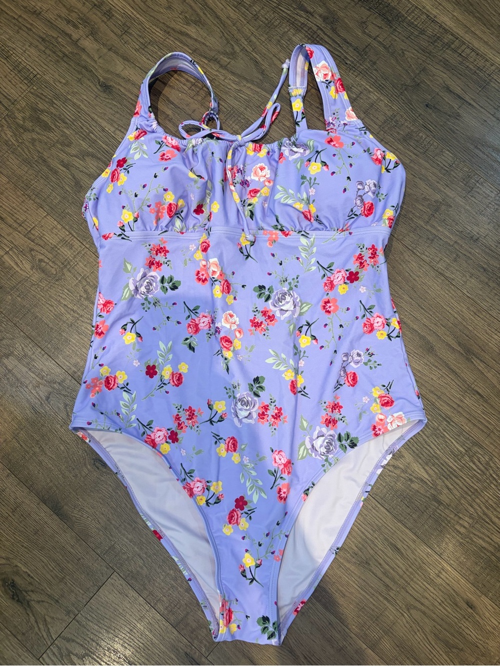 NWT CUPSHE Lavender Floral One-Piece Swimsuit